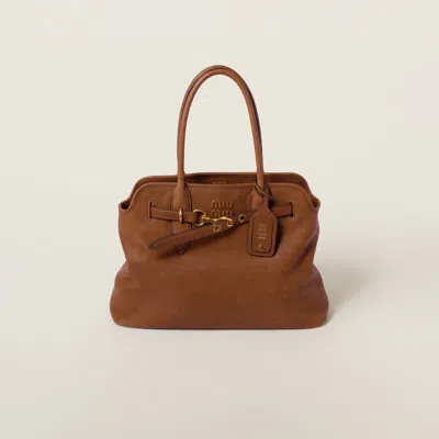 MIU MIU AVENTURE NAPPA LEATHER BAG
