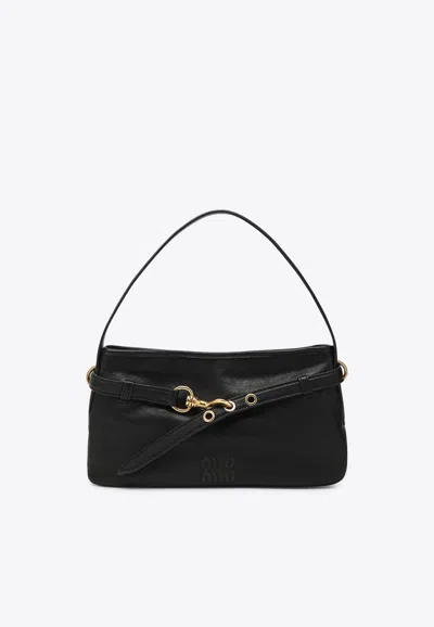 Miu Miu Aventure Nappa Leather Shoulder Bag