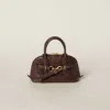 Miu Miu Aventure Nappa Leather Top-handle Bag In Briarwood