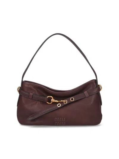 Miu Miu Aventure Shoulder Bag In Multicolor