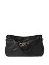 Miu Miu Aventure Leather Shoulder Bag In Black
