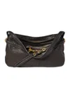 Miu Miu Aventure Leather Shoulder Bag In Black