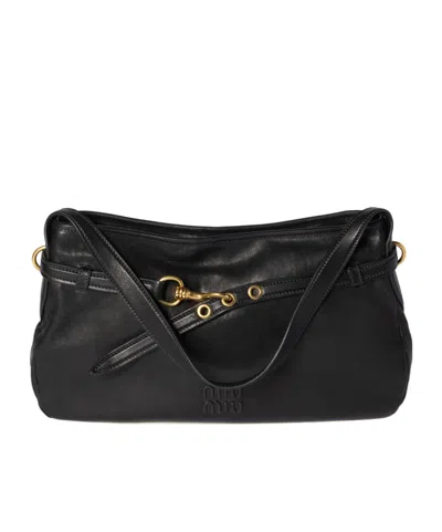 MIU MIU AVENTURE NAPPA LEATHER BAG