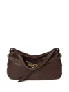 Miu Miu Lambskin Leather Shoulder Bag In Brown