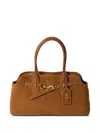 Miu Miu Suede Aventure Top-handle Bag In Brown