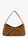 Miu Miu Women Aventure Suede Shoulder Bag In Sand