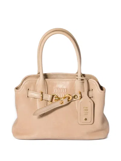 Miu Miu Aventure Tote Bag In Blue