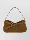 Miu Miu Avenue Shoulder Bag Suede Finish In Brown