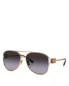 Miu Miu Mu 52zs 7oe5d1 In Gold/gray Gradient