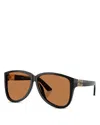 Miu Miu Acetate Aviator Sunglasses In Brown