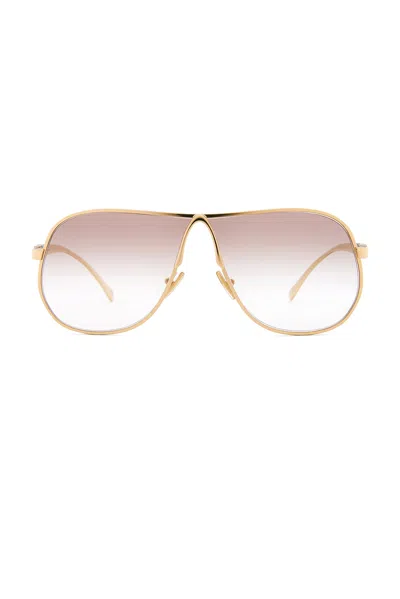 Miu Miu Aviator Sunglasses In Gold