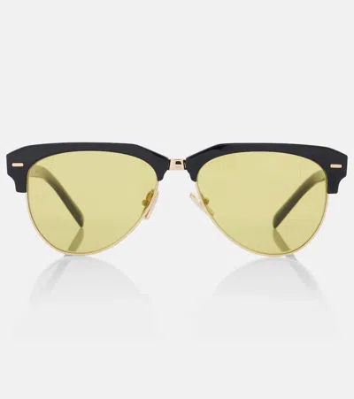 Miu Miu Aviator Sunglasses In Black
