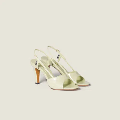 Miu Miu Ayers Slingback Sandals In Animal Print