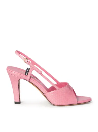 MIU MIU AYERS SLINGBACK SANDALS