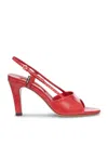 Miu Miu Slingback High-heeled Sandals In Red