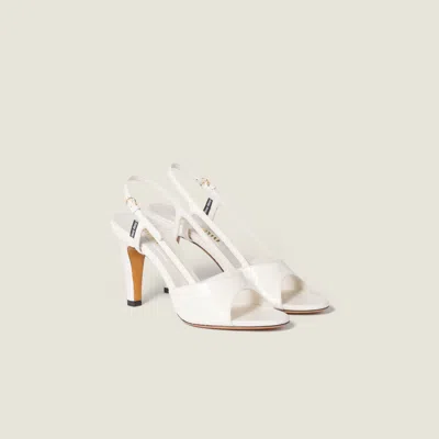 Miu Miu Ayers Slingback Sandals In Animal Print
