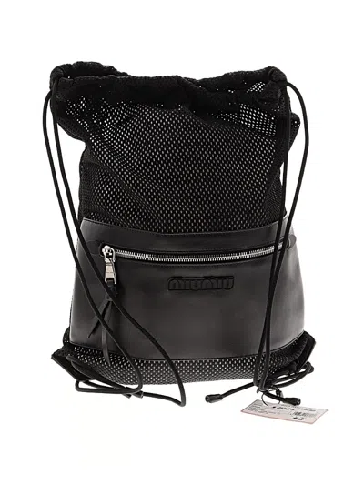 Miu Miu Backpack In Black
