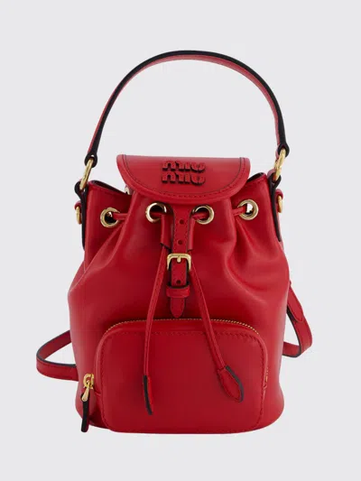 Miu Miu Backpack Woman  In Red