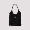 Miu Miu Women Embellished Satin Handbag In Nero