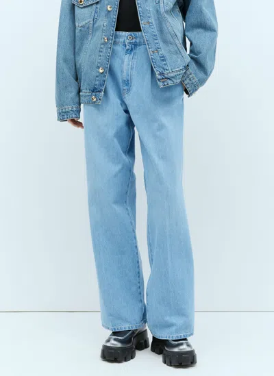 Miu Miu Baggy Jeans In Blue