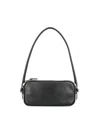 Miu Miu Leather Logo-detail Mini Bag In Black