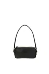 Miu Miu Leather Logo-detail Mini Bag In Black