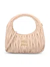 Miu Miu Pink Wander Shoulder Bag In Pink