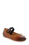 Miu Miu Ballerina Logo Band Flat