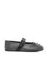 Miu Miu Flats In Black