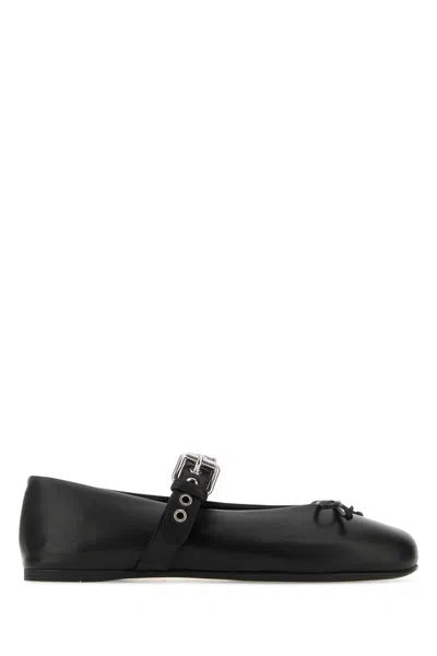 Miu Miu Ballerine Ballet Flat In Black