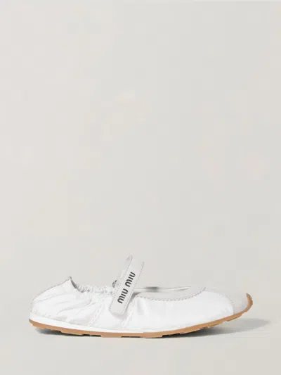 Miu Miu Ballet Flat Woman  In White