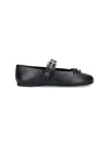 Miu Miu Leather Mary Jane Ballerina Flats