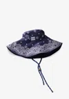 Miu Miu Bandana Print Hat In Blue