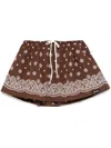 Miu Miu Mini Skirt In Brown