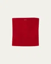 Miu Miu Logo-intarsia Top In Red
