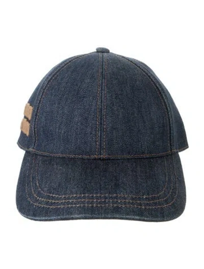 Pre-owned Miu Miu Baseball Cap In Blue