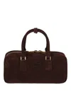 Miu Miu Arcadie Suede Bag In Brown