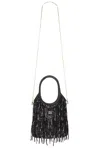 Miu Miu Beaded Ivy Bag In Black