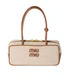 Miu Miu Beau Canvas And Leather Bag