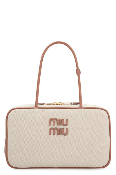 Miu Miu Beau Canvas Handbag