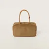 Miu Miu Beau Corduroy Top-handle Bag In Cinnamon