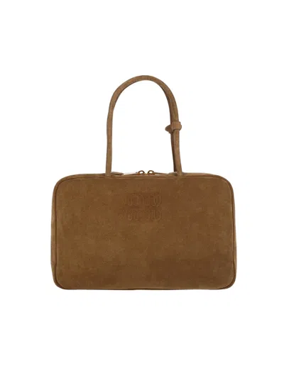Miu Miu "beau" Handbag In Green