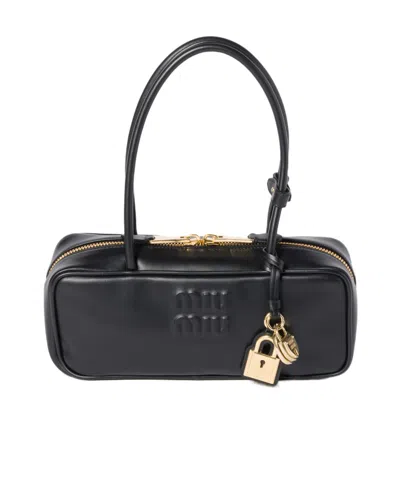 Miu Miu Beau Handbag In Black