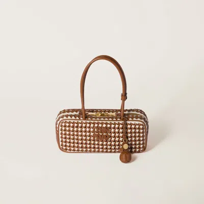 Miu Miu Beau Leather Bag In Multi