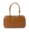 Miu Miu Beau Leather Top-handle Bag In Brown