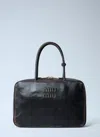 Miu Miu Beau Leather Handbag In Brown