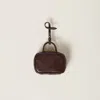 Miu Miu Miniature Bag Pendant In Briarwood