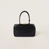 Miu Miu Beau Leather Top-handle Bag In Black