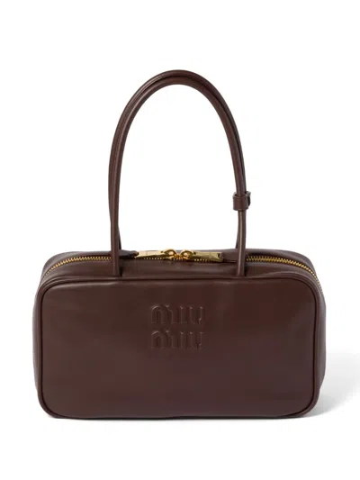 MIU MIU BEAU LEATHER TOTE BAG
