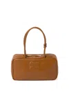 Miu Miu Beau Leather Top-handle Bag In Brown